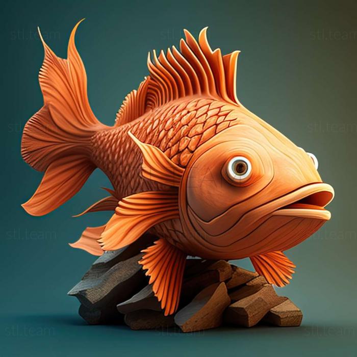 3D модель Бристольська риба шубунькін (STL)